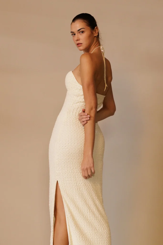 Halter Knit Maxi Dresses