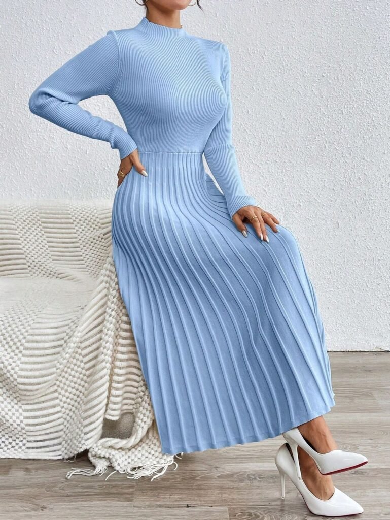 blue-knit-maxi-dresses