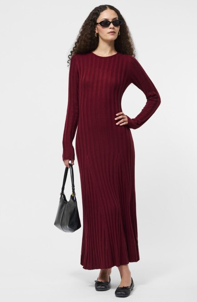 burgundy-knit-maxi-dresses