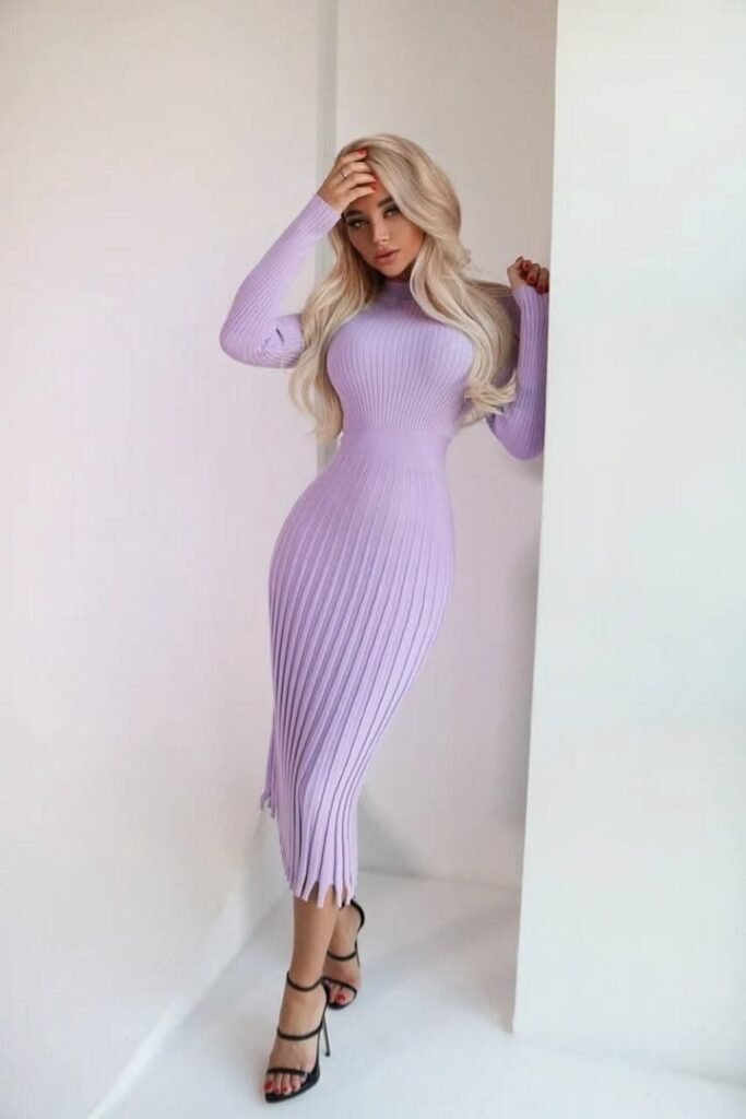 purple-knit-maxi-dresses