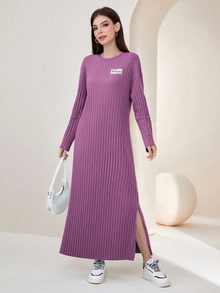 purple-knit-maxi-dresses