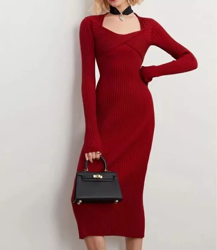 red-knit-maxi-dresses