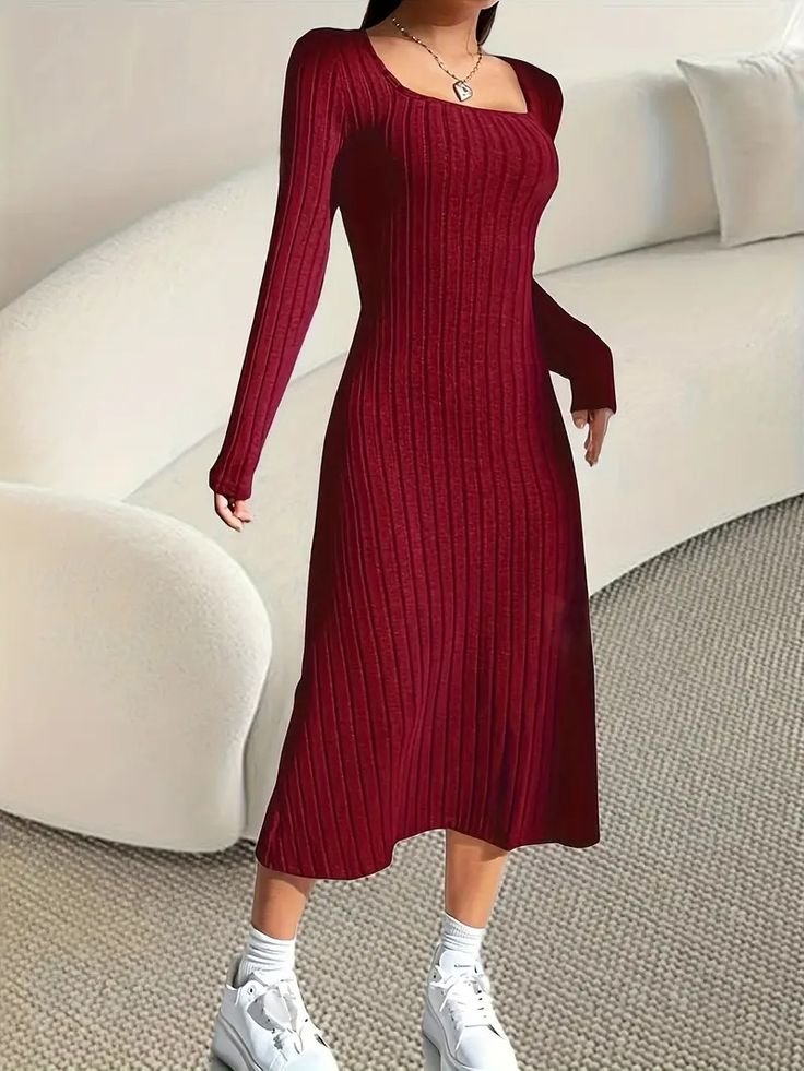red-knit-maxi-dresses