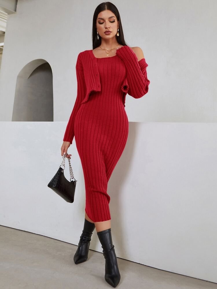 red-knit-maxi-dresses