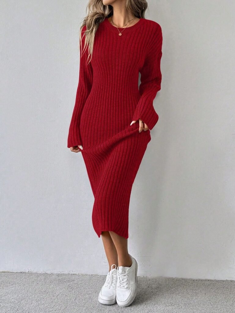 red-knit-maxi-dresses
