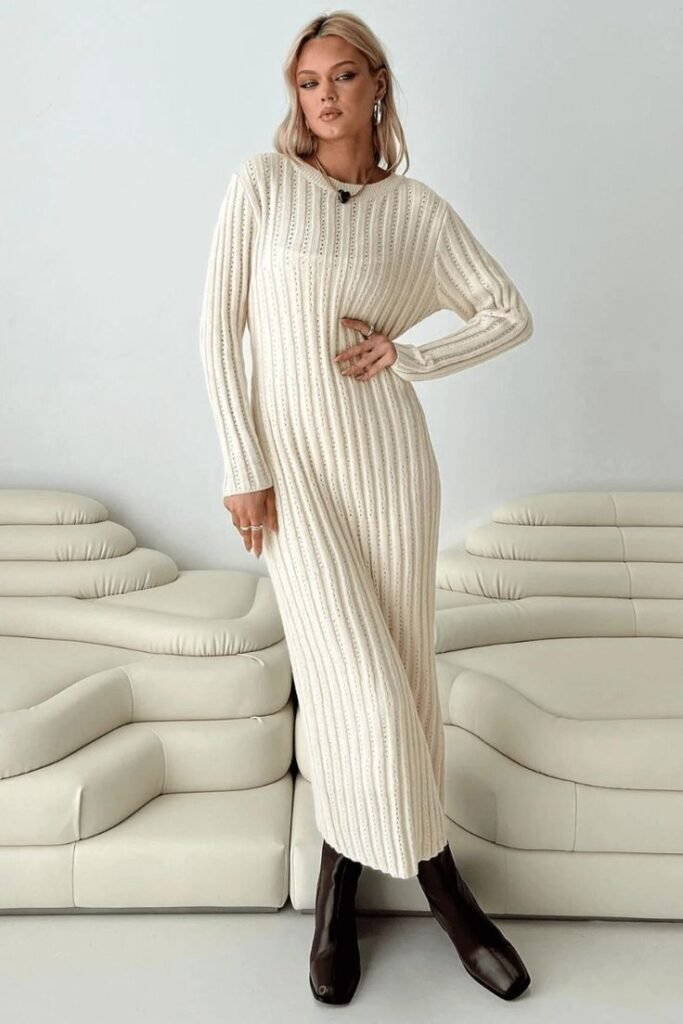 Oversized Knit Maxi Dresses