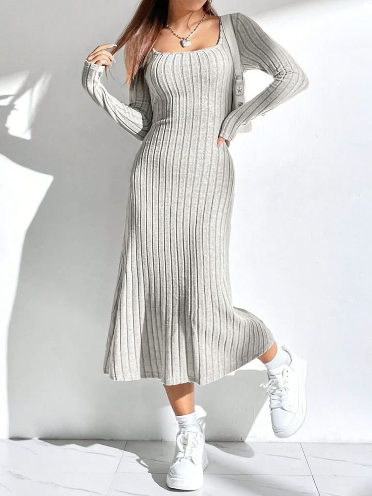 grey-knit-maxi-dresses