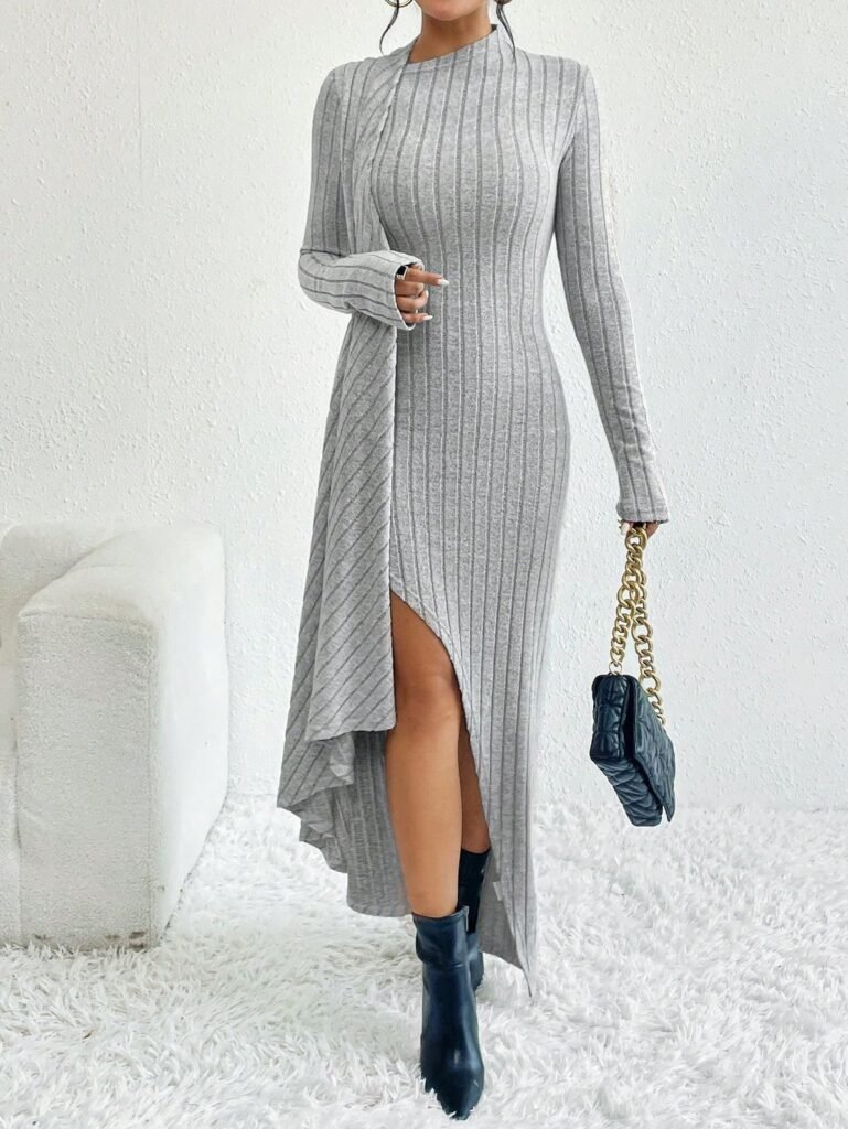 grey-knit-maxi-dresses