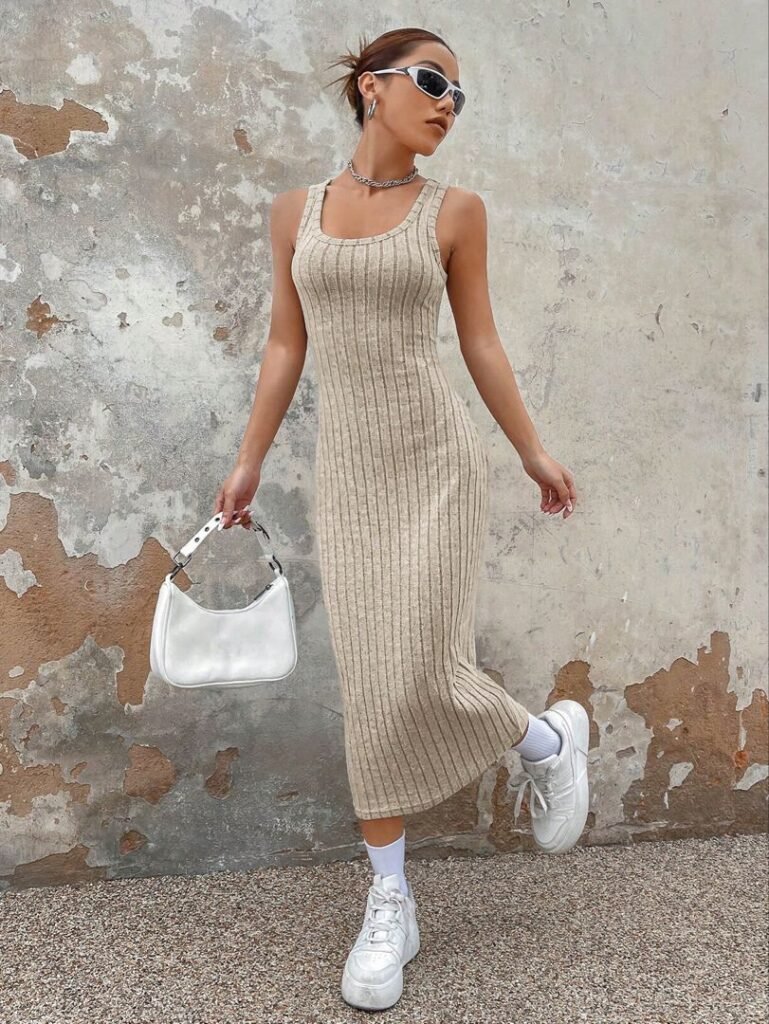 Outfit Ideas With Knit Tank Maxi Dresses