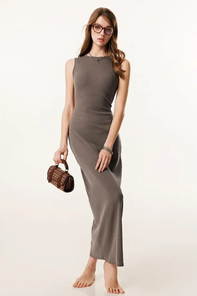 Why Knit Tank Maxi Dresses Define Clean Aesthetic Style