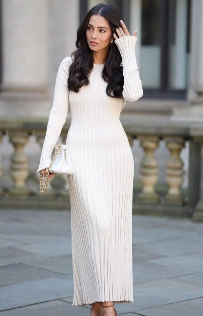 white-knit-maxi-dresses