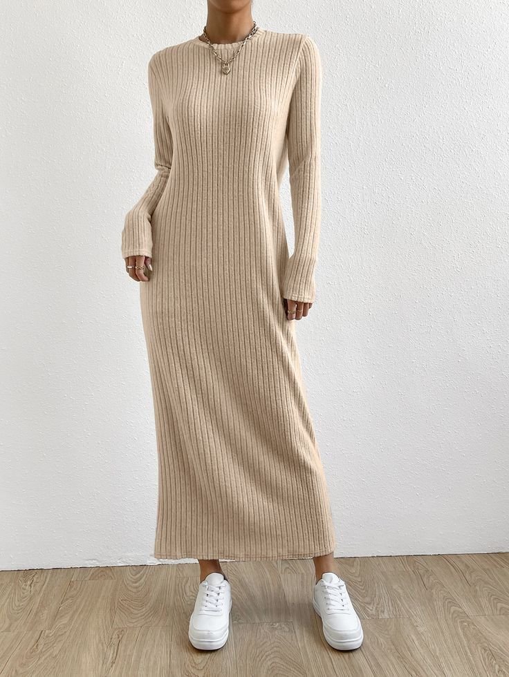 Oversized Knit Maxi Dresses