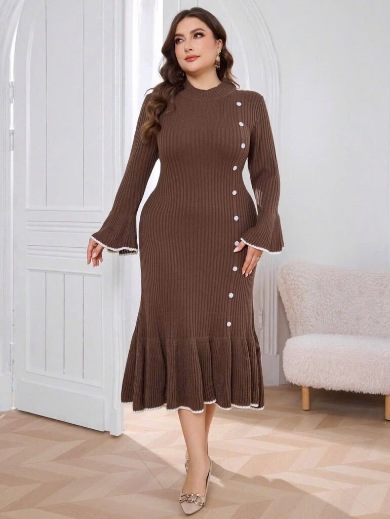 knit-maxi-dresses-for -plus-size-women