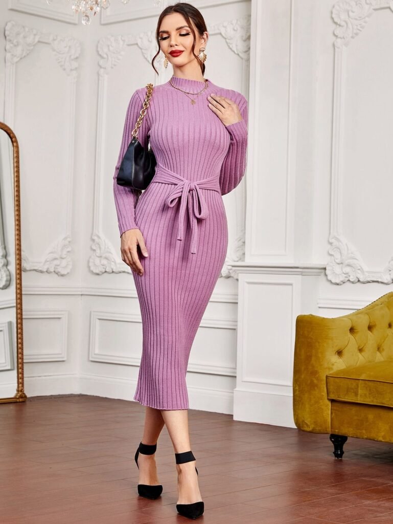 knit-maxi-dresses-with-adjustable-waist-designs